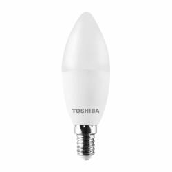 Toshiba LED izzó E14 C37 7W = 40W 806lm 3000K meleg 220° tejszerű TOSHIBA (TOSLIG0095)