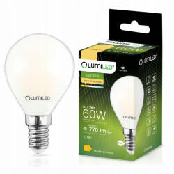 Lumileds P45 E14 LED izzó 7W = 60W 770lm 3000K meleg 360°-os filament tejszerű LUMILED (LUMLEDH0208)