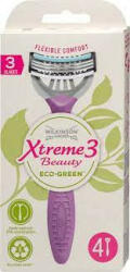 Wilkinson EXTREME3 Beauty ECO Green 4 db-os női eldobható borotva - diosdiszkont