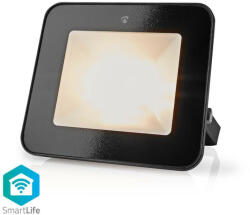 Nedis WIFILOFC20FBK okos LED reflektor, SmartLife, 20Watt, 1600lm, IP65, RGB, Wi-Fi