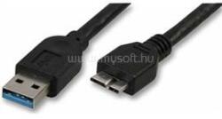 Akasa AK-CBUB04-10BK - USB 3.0 Type-A to micro-B kábel - 1m (AK-CBUB04-10BK) (AK-CBUB04-10BK)