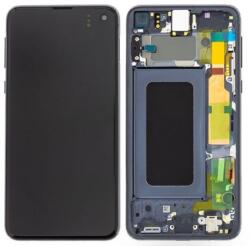 Samsung Galaxy S10e Keret + LCD Kijelző + Érintőüveg, Fekete (GH82-18836A/GH82-18852A)