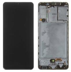 Samsung Galaxy A31 Keret + LCD Kijelző + Érintőüveg, Fekete (GH82-22761A/GH82-24455A)