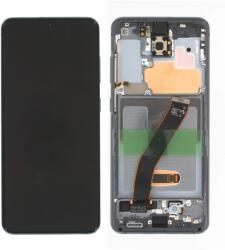 Samsung Galaxy S20 Keret + LCD Kijelző + Érintőüveg, Szürke (GH82-31432A/GH82-31433A)