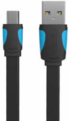 Vention Płaski kabel USB 2.0 A do Mini 5 pinowy Vention VAS-A14-B050 2A 0, 5m czarny