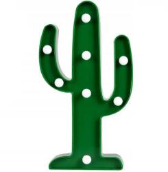 IMK Kaktusz alakú éjszakai lámpa, LED izzók meleg fénnyel, falra szerelhető lyukakkal, 14 x 25, 5 cm (IMK-4740901)