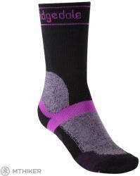 Bridgedale MTB téli súlyú T2 Merino sportcipő női zokni, fekete/lila (S)