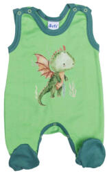 Asti Ujjatlan vékony pamut rugdalózó Sárkány mintával