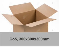 Label Print Cutie carton ondulat, natur, CO5, 300x300x300 mm (AJ8001131)