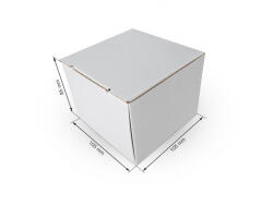 Label Print Cutie carton microondul alb, 105x105x85mm (AJ800111883)