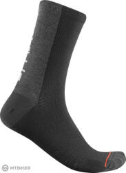 Castelli BANDITO WOOL 18 zokni, fekete (L-XL (EU 40-43))