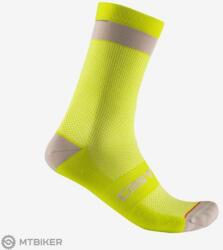 Castelli ALPHA 18 zokni, kénes sárga (XXL)