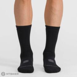 Sportful MERINO WOOL 18 zokni, fekete/antracit (S (EU 36-39))