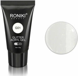 Roniki glitter poly gel - 01 - 30g (RNPG01)