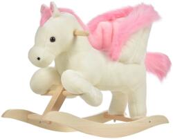 HomCom hinta gyerekeknek, 18-36 hónap, Pony Model, 70x28x57 cm, fehér / rózsaszín (330-114)