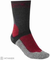 Bridgedale MTB téli súlyú T2 Merino sportcipő zokni, grafit/piros (L)