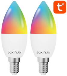 Laxihub Bec LED inteligent LAE14S (pachet de 2) WiFi Bluetooth Tuya (6972055683634)