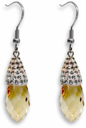 Swarovski - Arany Kristályos Ezüst Fülbevaló