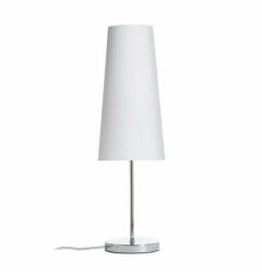 Rendl light studio NYC/CONNY 15/30 asztali lámpa Polycotton fehér/króm 230V LED E27 7W (R14049) - pepita