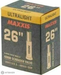 Maxxis Ultralight 26x1, 50/2, 50; cső, szelepszár 48 mm (LSV48 - autó szelep 48 mm)