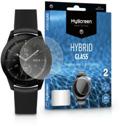 MyScreen Protector Samsung Galaxy Watch (42 mm) rugalmas üveg képernyővédő fólia - MyScreen Protector Hybrid Glass - 2 db/csomag - átlátszó