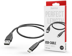 Hama USB-A - Type-C adat- és töltőkábel 1.5 m-es vezetékkel - HAMA USB-A - USB-CCable - fekete - rexdigital