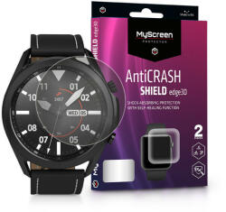 MyScreen Protector Samsung Galaxy Watch 3 (41 mm) ütésálló képernyővédő fólia - MyScreen Protector AntiCrash Shield Edge3D - 2 db/csomag - átlátszó