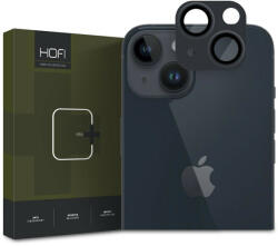 HOFI FullCam Pro+ hátsó kameralencse védő edzett üveg + alu kameravédő borító - Apple iPhone 15/15 Plus - fekete