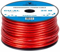 Cabletech Cablu de putere auto, CU-AL, 12GA, CableTech, diametru exterior 4.5 mm, sectiune 3.31 mmp, rola 25m (KAB0716A)