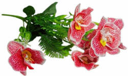  Kis orchidea jellegű csokor - piros (Kis-orchidea-jellegu-csokor---piros) - pepita - 1 489 Ft