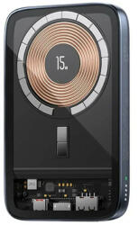 USAMS Baterie Externa Usams PB67 10000mAh MagSafe pentru iPhone si Incarcare Wireless Tarnish (6958444901374)