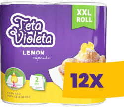 Violeta MAXI citrom illatú háztartási papírtörlő - 2 rétegű 2 tekercses (Karton - 12 csg)