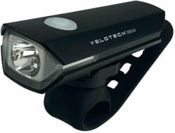 Velotech 200LM USB-ről tölthető első lámpa, 200 lumen, fekete