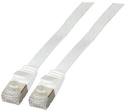 EFB-Elektronik RJ45 Flachpatchkabel U/FTP, Cat. 6A, PVC, 0, 5m, weiß (K5545WS. 0, 5) (K5545WS.0,5)