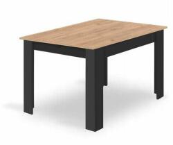 Mercaton Étkezőasztal, Mercaton, fa, fekete és kézműves, 120x80x75 cm (MCTART-15408_1)