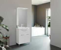 Savinidue Smart 55cm-es két ajtós fürdőszobaszekrény + mosdó - sprintbutor