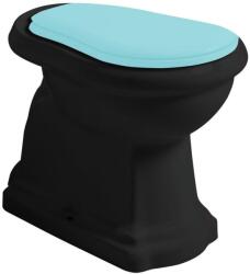 SAPHO KERASAN RETRO álló WC, alsó kifolyású, 38, 5x45x59cm, matt fekete (101031) (101031) - szaniteresklimacenter