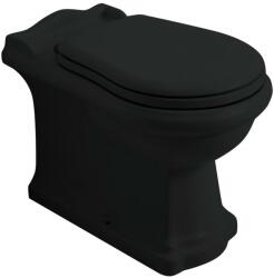 SAPHO KERASAN RETRO WC alsó/hátsó kifolyású, 39x43x61cm, matt fekete (101631) (101631)