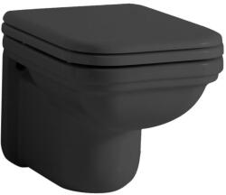 SAPHO KERASAN WALDORF Fali WC, 37x33, 5x55cm, matt fekete (411531) (411531) - szaniteresklimacenter