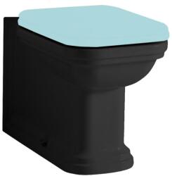 SAPHO KERASAN WALDORF kombi WC, alsó/hátsó kifolyású, 40x42x68cm, matt fekete (411731) (411731) - szaniteresklimacenter