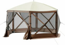 Timeless Tools 8 személyes vízálló kemping sátor, tárolóval és szúnyoghálóval (HOP1001665) - pepita