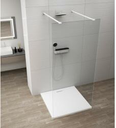 SAPHO ESCA WHITE MATT Walk-in zuhanyfal, szabadonálló, transzparent üveg, 1400mm (ES1014-07) (ES1014-07)