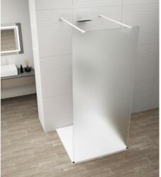 SAPHO ESCA WHITE MATT Walk-in zuhanyfal, szabadonálló, matt üveg, 1000mm (ES1110-07) (ES1110-07)