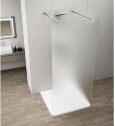 SAPHO ESCA CHROME Walk-in zuhanyfal, szabadonálló, matt üveg, 1400mm (ES1114-05) (ES1114-05)
