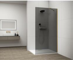 SAPHO ESCA GOLD MATT Walk-in zuhanyfal, falra szerelhető, füst üveg, 1100mm (ES1211-04) (ES1211-04) - szaniteresklimacenter