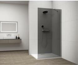 SAPHO ESCA CHROME Walk-in zuhanyfal, falra szerelhető, füst üveg, 1300mm (ES1213-01) (ES1213-01) - szaniteresklimacenter