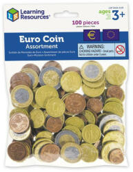 Learning Resources Set de monede de jucarie (Euro) (LSP0026-EUR)
