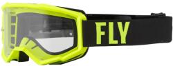 FLY Racing Focus motokrossz szemüveg fluo sárga-fekete (átlátszó plexi)