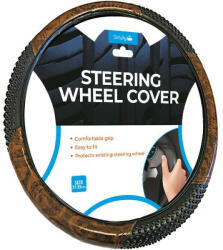 Autolife Kormányvédő - gumis faborítással 42cm 2031242 (2031242) - olaj