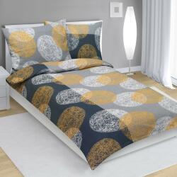 Bellatex Lenjerie de pat creponată Bellatex Ball gri și portocaliu, 140 x 220 cm, 70 x 90 cm, 140 x 220 cm, 70 x 90 cm Lenjerie de pat